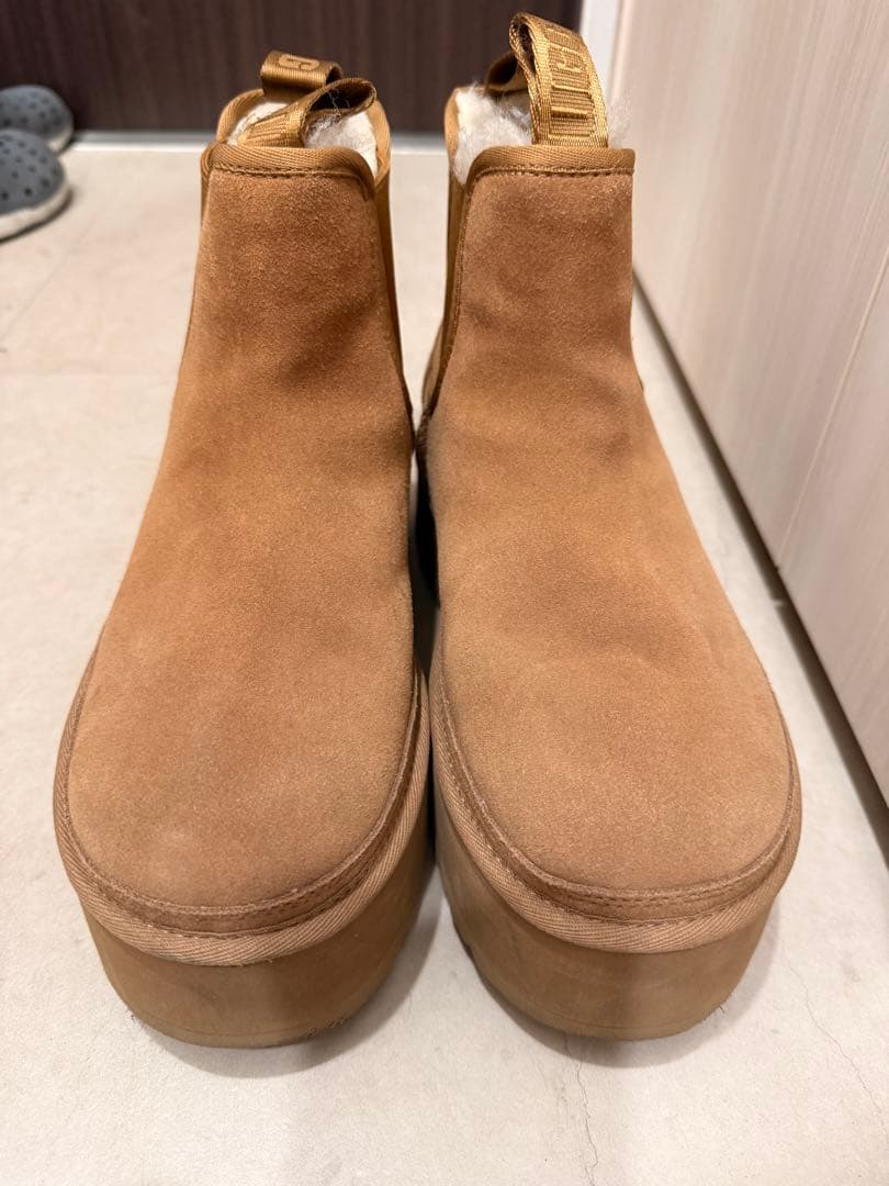 UGG ブラウン ムートンブーツ プラットフォーム
