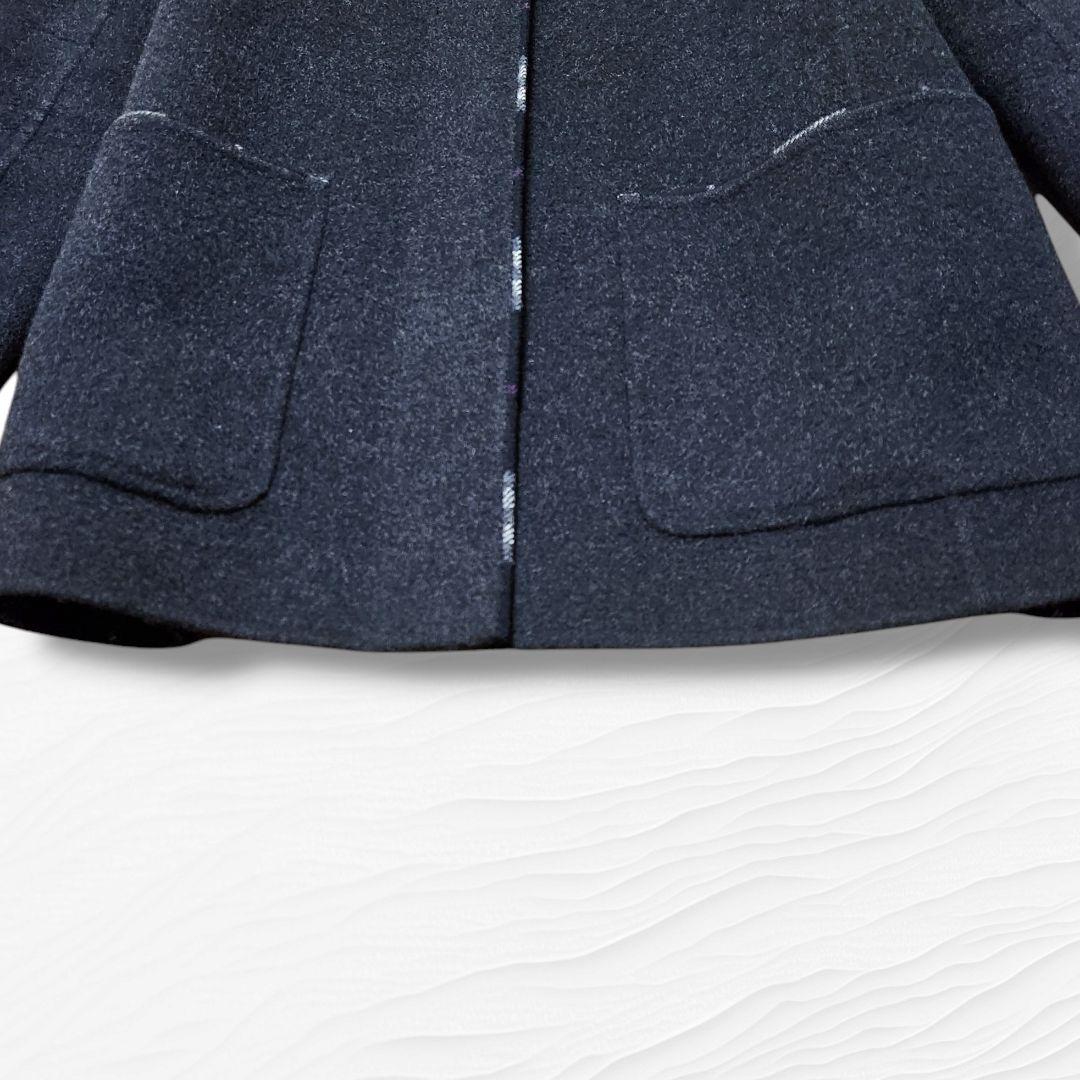 【美品】BURBERRY London ショートコート レディース カシミヤ混