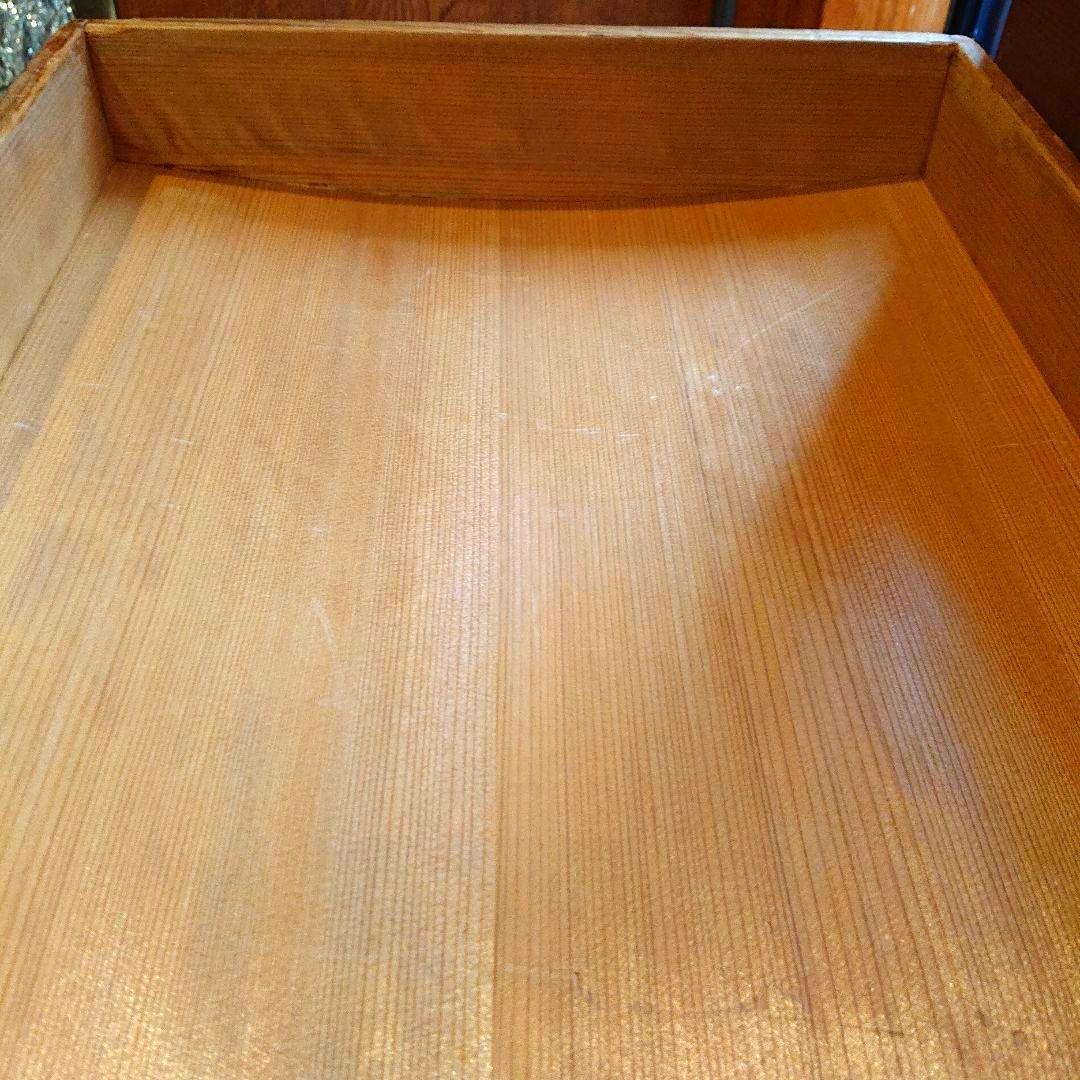 骨董 総檜 軸箱