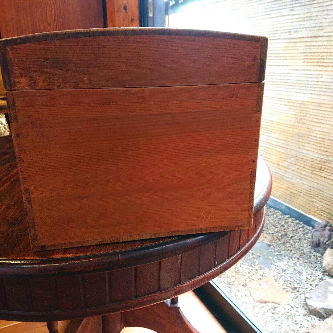 骨董 総檜 軸箱