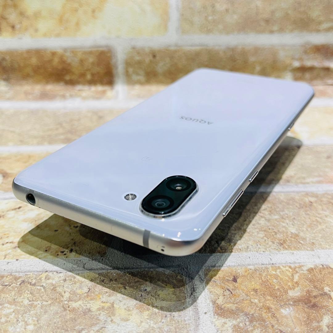 SIMフリー AQUOS R3 128GB プラチナホワイト 電池良好