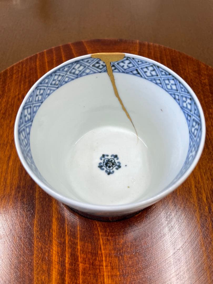 古伊万里　江戸初期　金継ぎ　美品　芸術品　間下紗卍