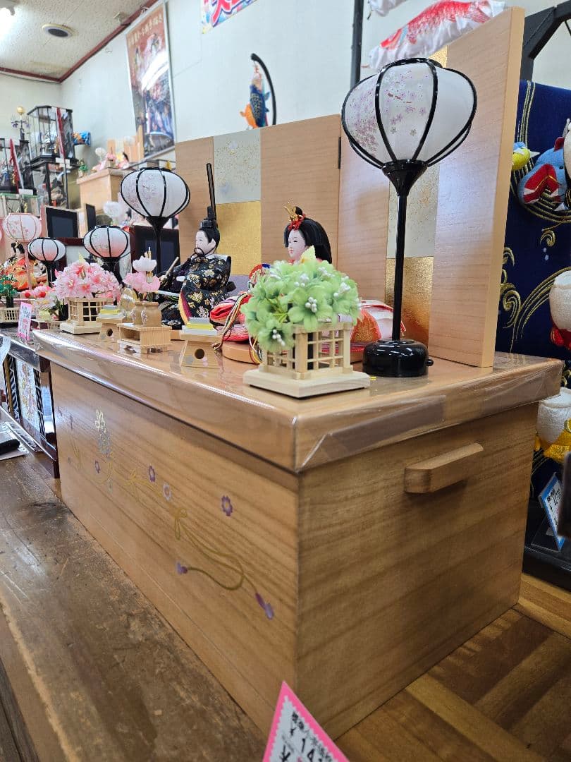 【展示品限り】雛人形 収納飾り　※閉店セール　22