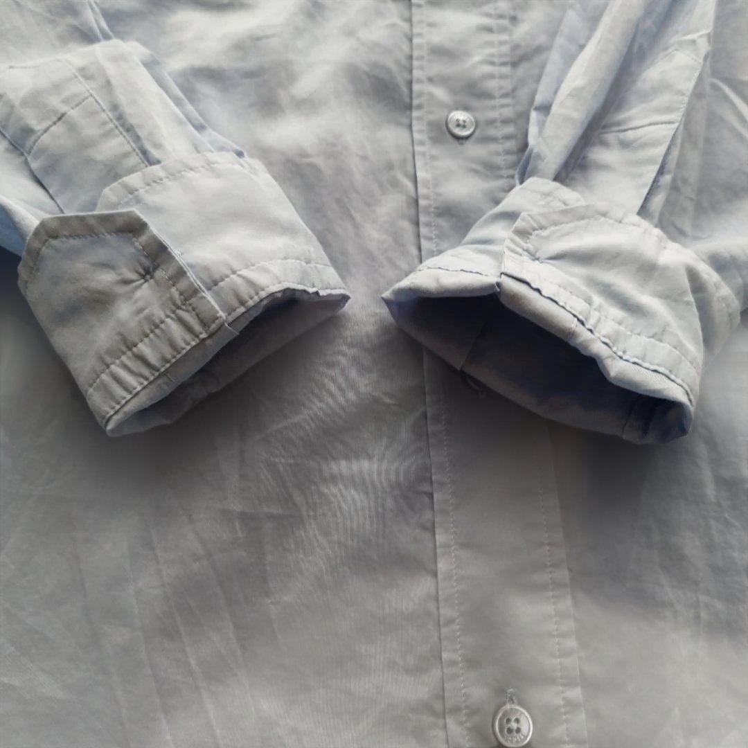 25SS♡美品✨TICCA コットンシルクスクエアビッグシャツ ブルー 洗える