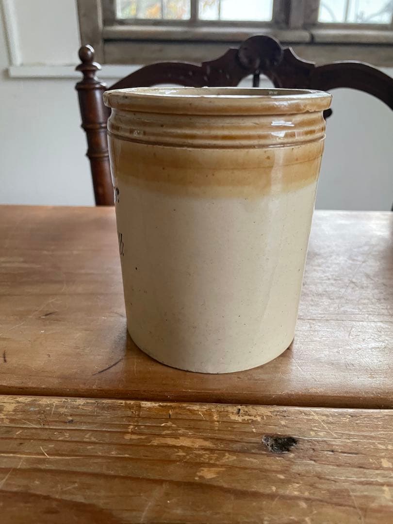 レア　イギリスアンティーク　古いマーマレードジャー