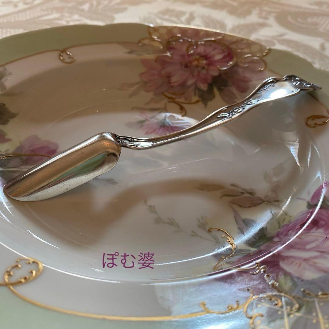 【米国／純銀製】銀器 ３点／チーズスクープ シュガースプーン レードル