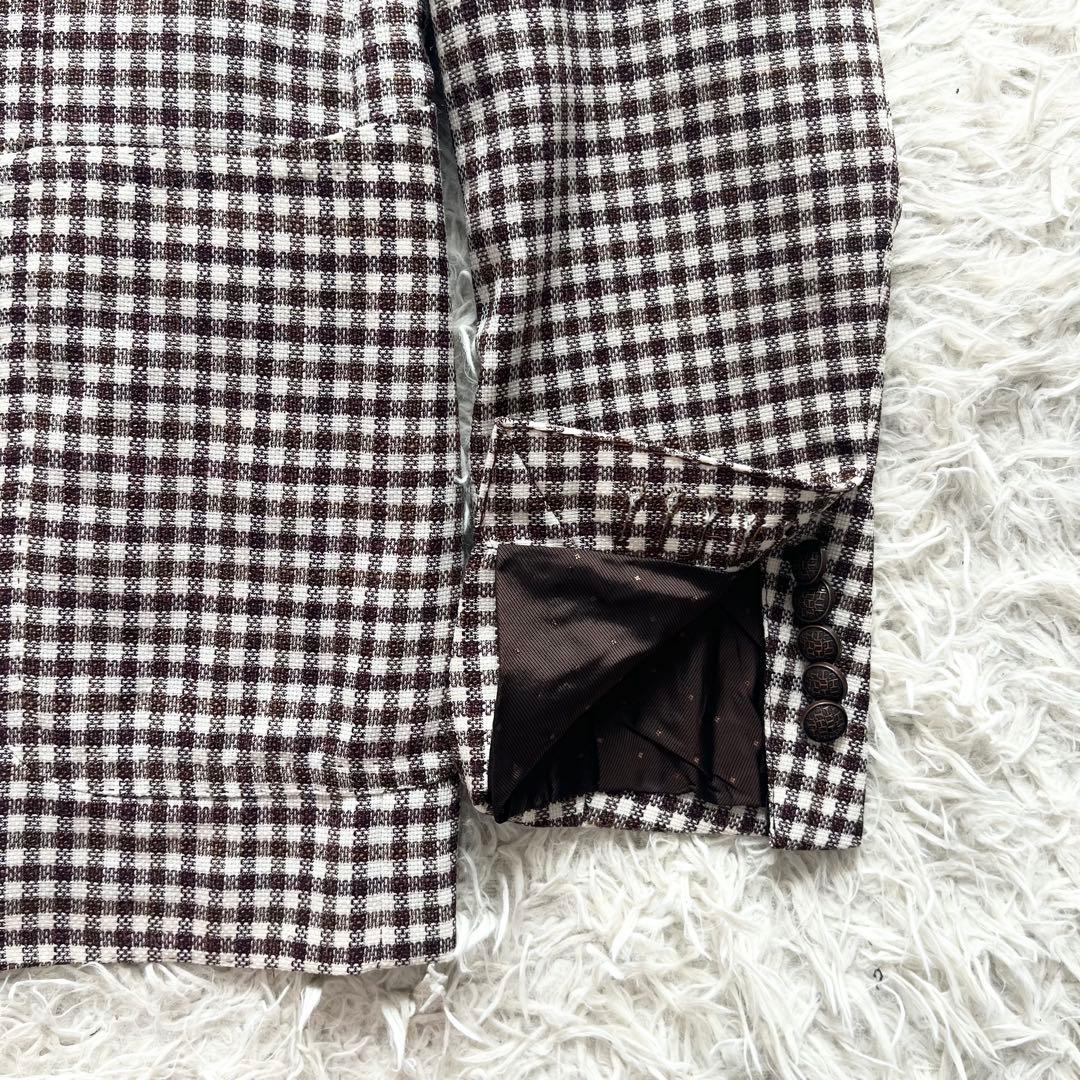 <極美品>TAGLIATORE ピーノレラリオ ウールシルク ジャケット 48