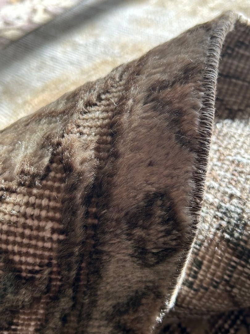 レア　ニュートラルカラー　シャビーシック　オーバーダイ　トルコ ヴィンテージラグ