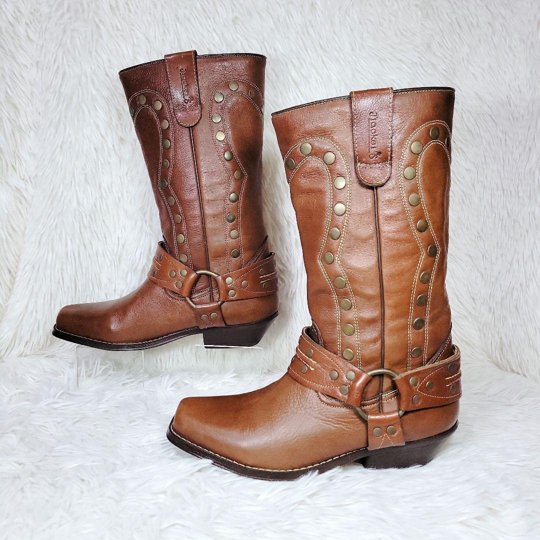 極美品✨Jracker's カウボーイ ウエスタンブーツ リング スタッズ