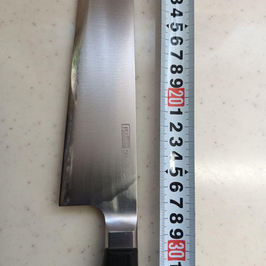 刃渡り約27cmの牛刀　グレステン