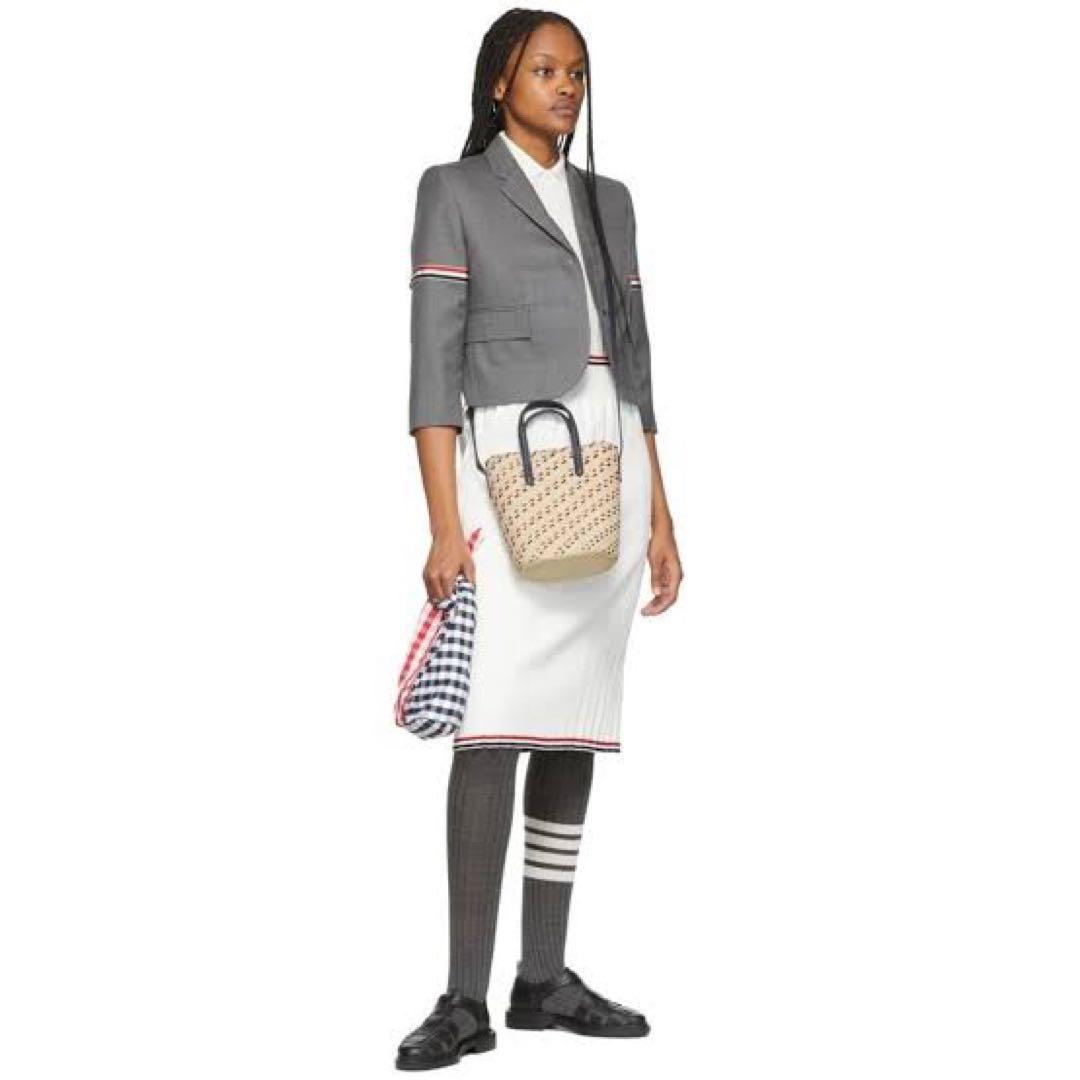 【最終お値下げ】THOM BROWNE トムブラウン ストロー 2way トート