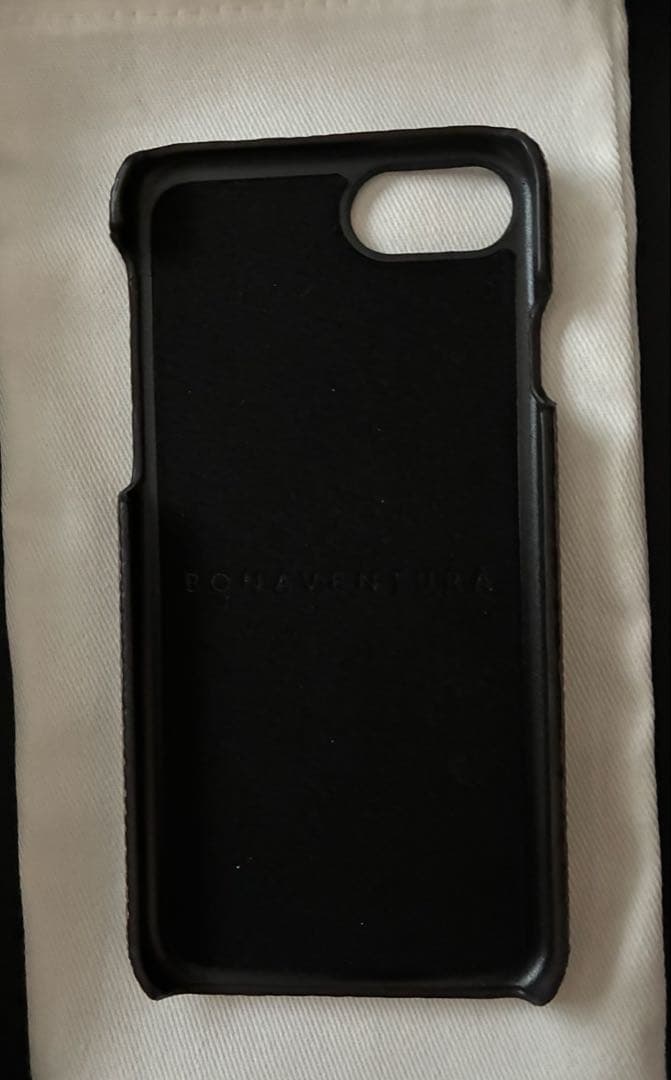 iPhone se バックカバーケース シュリンクレザー　エトープ