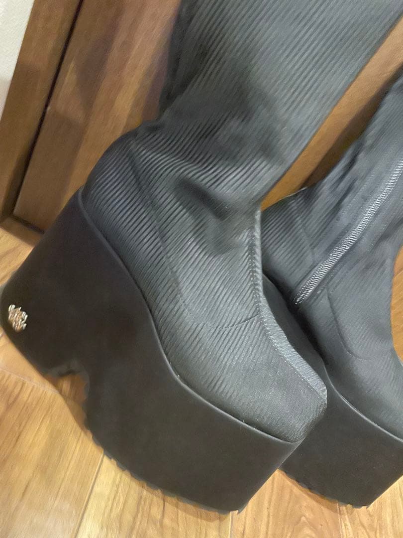 michellMacaron 厚底 ロングブーツ