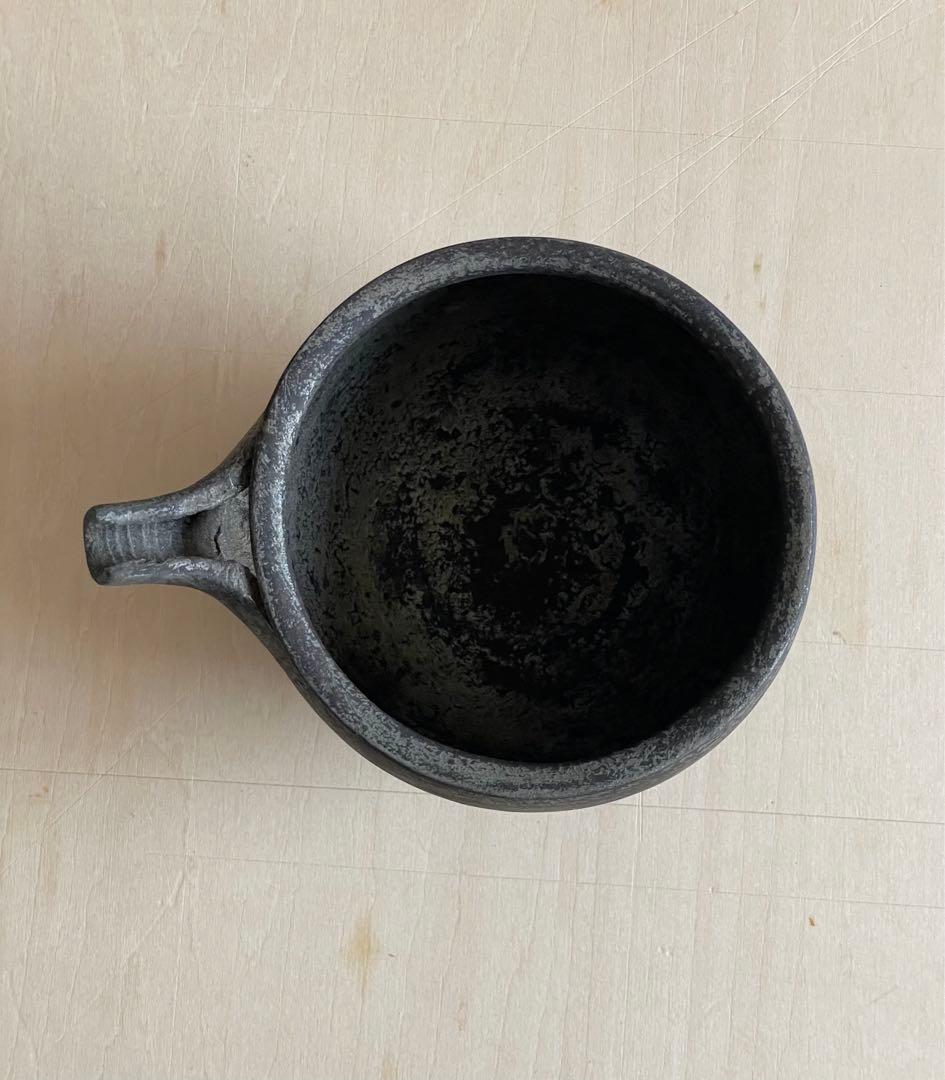 大浦裕記さん 陶胎漆器 黒錫 片口 酒器 茶器 茶海にも 検：伊藤環 内田剛一