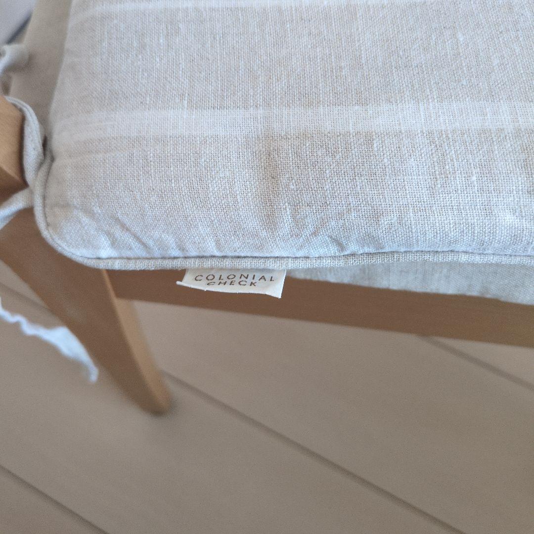 【アクタス】ダイニングチェア 2脚セットデンマークビーチ材シートクッション有り