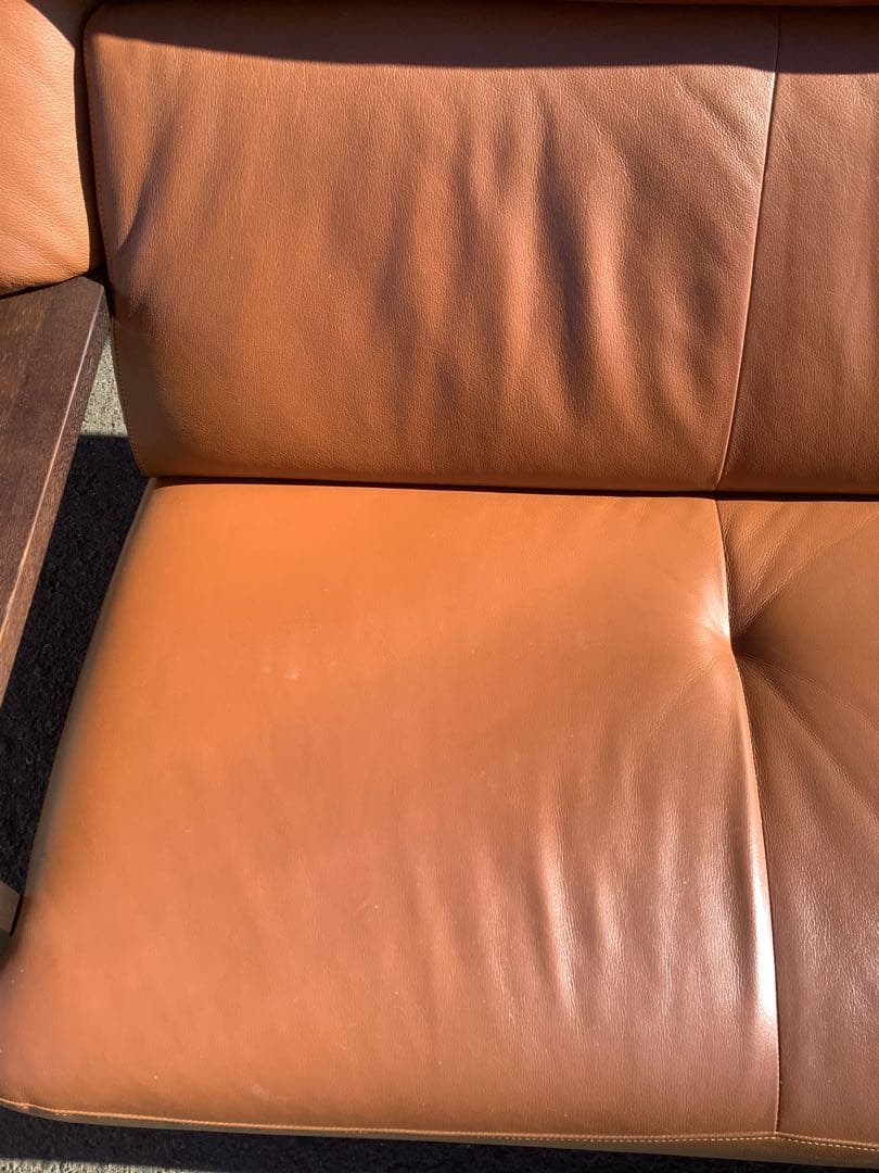 カリモク家具 チターノ ダンテ 3人掛けソファ 本革製 W15003K468