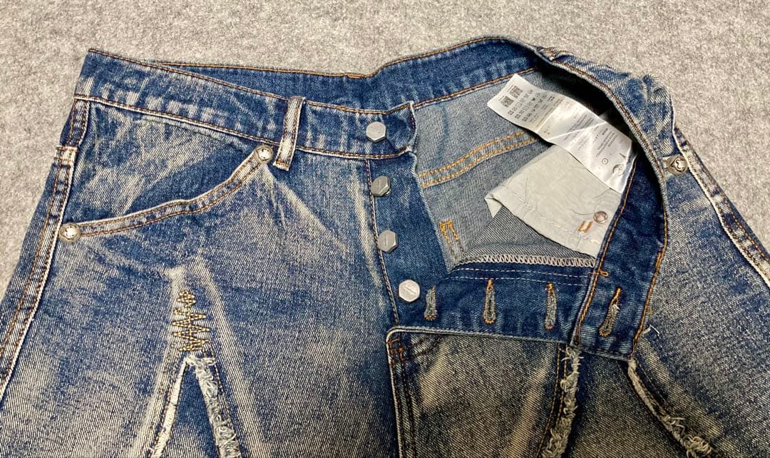 サグクラブ トライバルデニムパンツ ブルー サイズ2(W82cm)【未使用品】