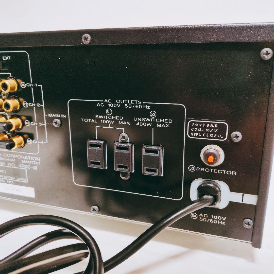 【到着後動作保証】BOSE ボーズ 4702-Ⅲ 4ch プリメインアンプ 美品