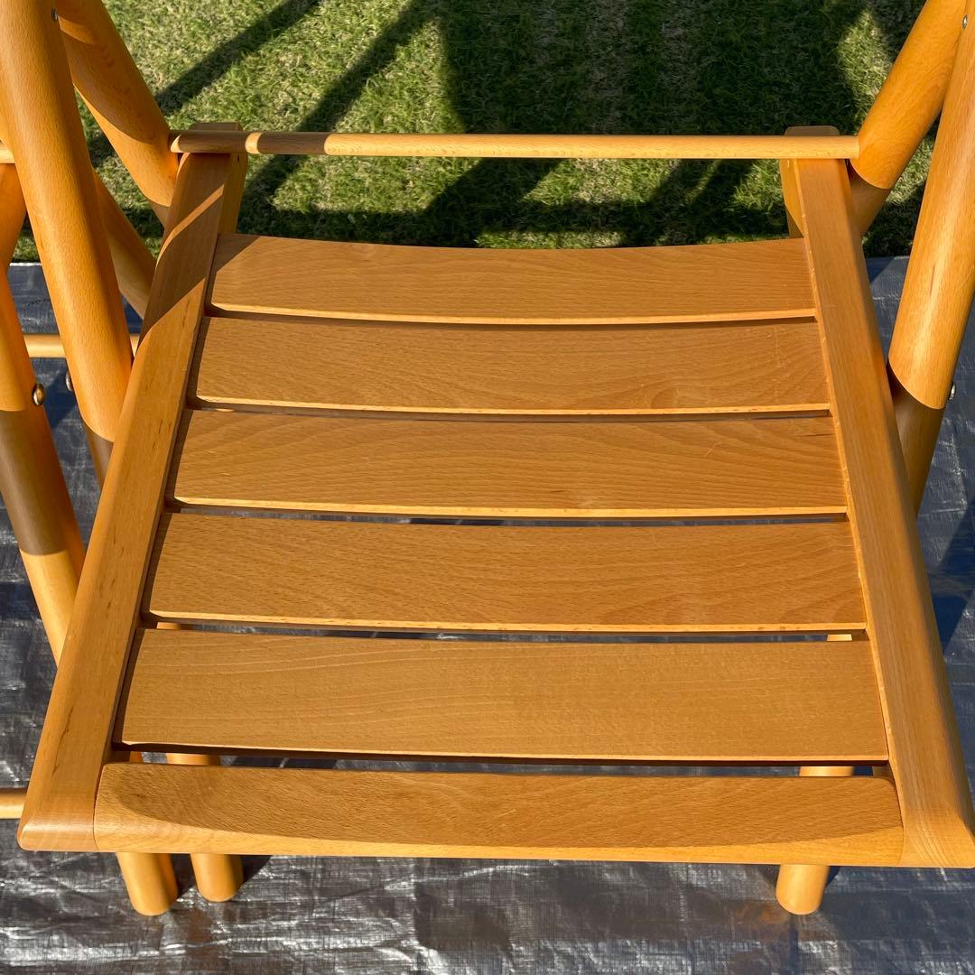 廃盤品 無印良品 木製折りたたみ椅子 フォールディングチェア 2脚