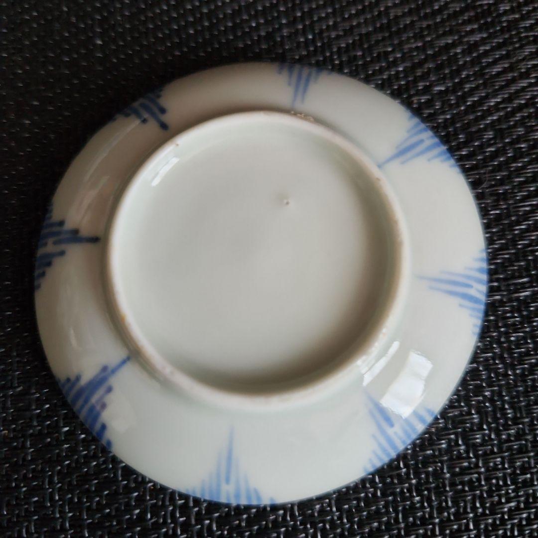 -61\a10　①　豆皿　染付　醤油皿　薬味皿　レトロ