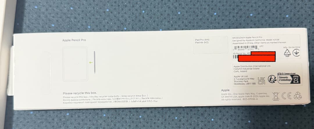 iPad Air 13\" M2 128GB, ペンシルPro+スマートフォリオ