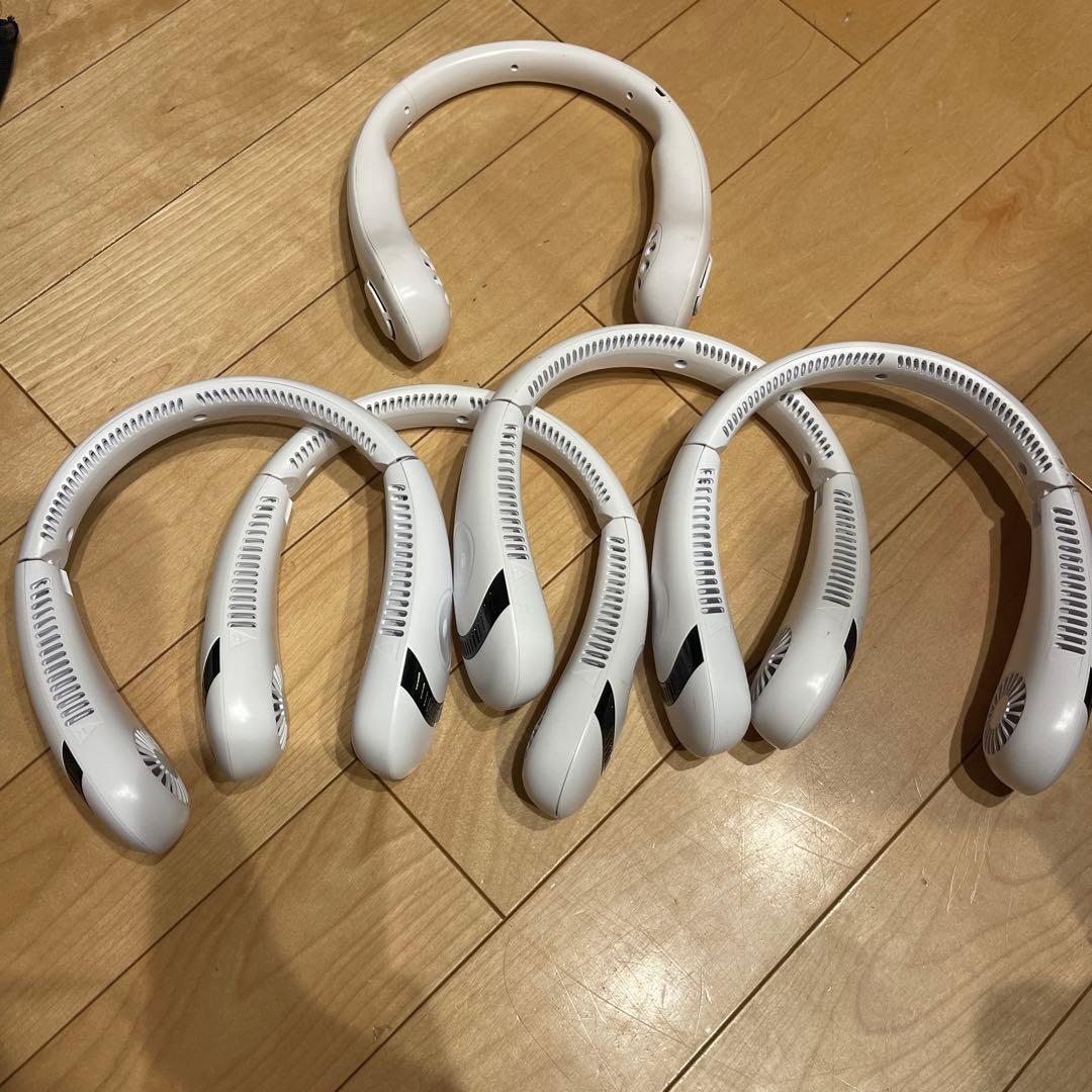 ホワイト ネックファン 6個セット