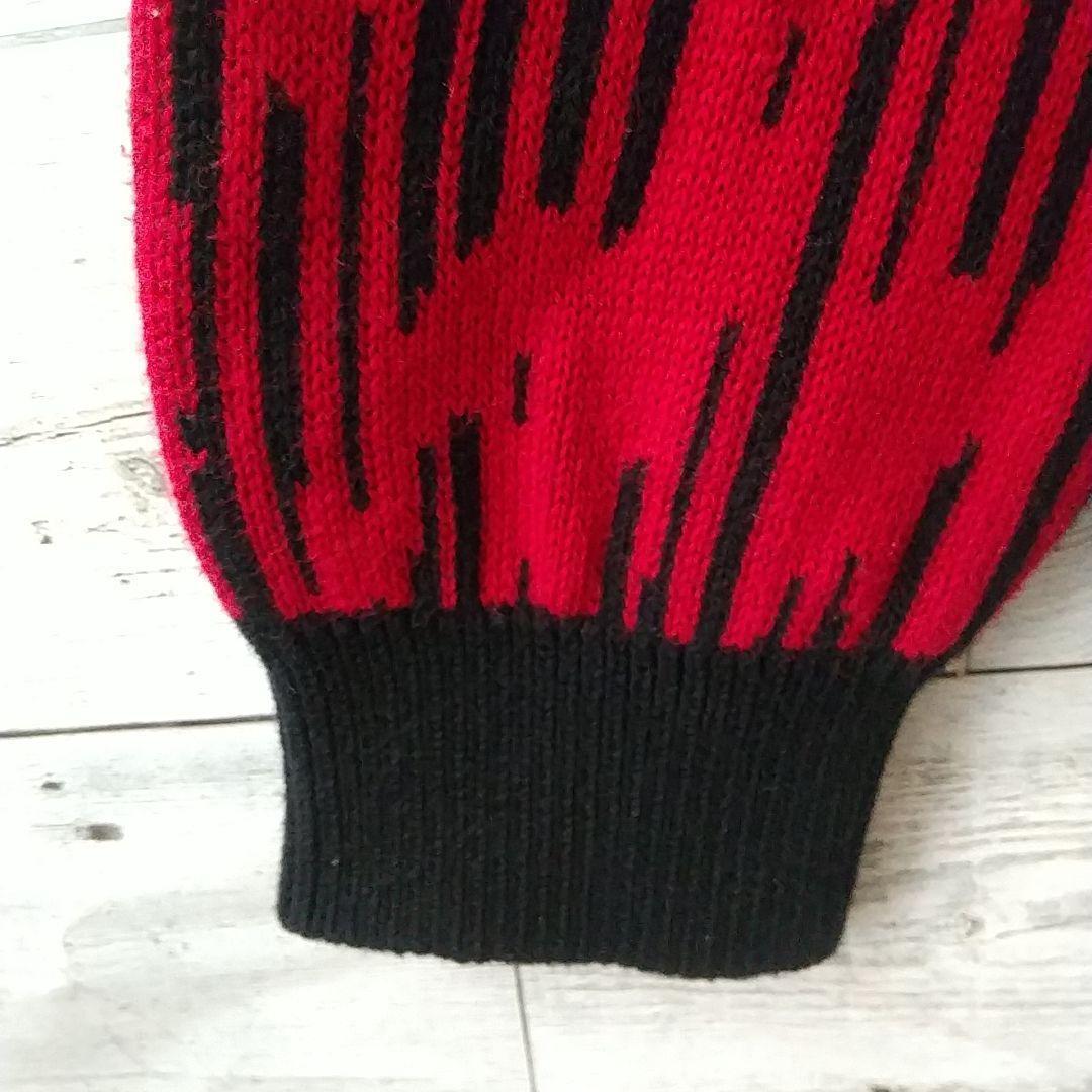 激レアデザイン☆ヒューゴボス クマ ベアー 総柄 ニット XL