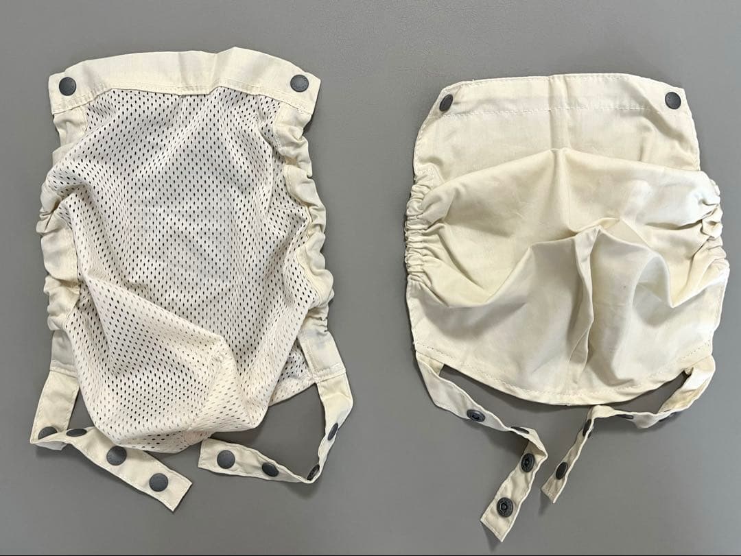 【状態良】ミキハウス×ポグネー　ヒップシート付抱っこ紐　インディゴブルー