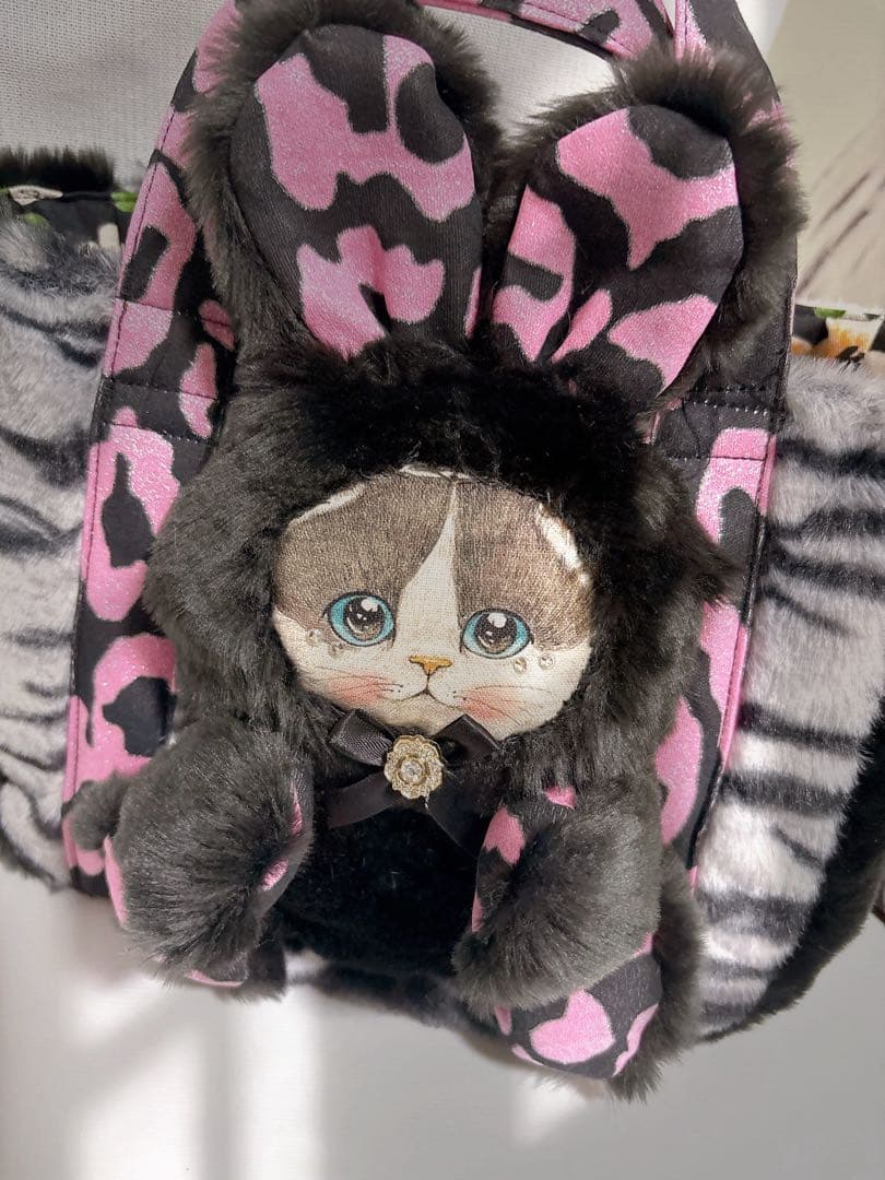 ゆ*ー様 コヤンイサムチョン　トートバッグ　みるくちゃん　ハンドメイド　レオパー