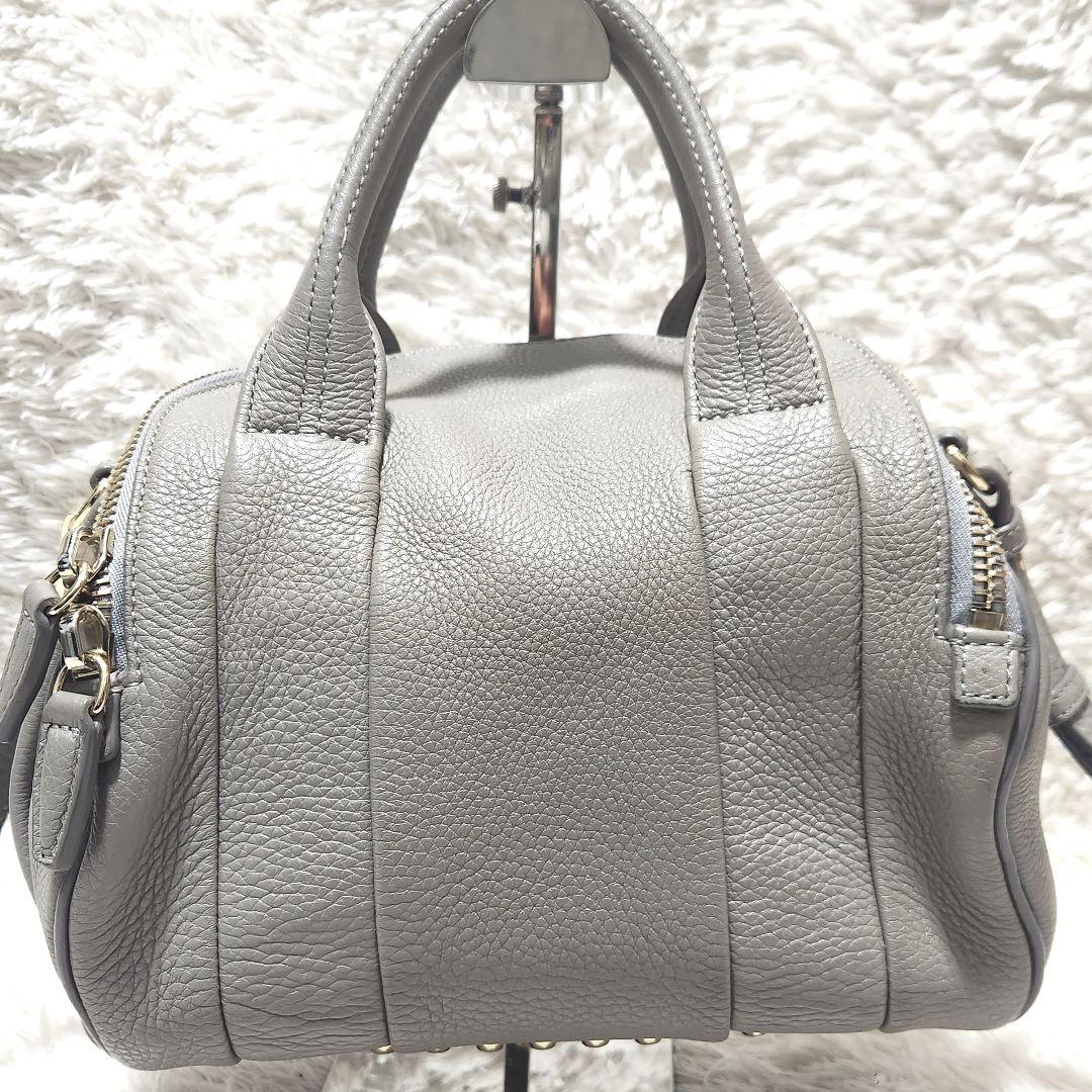 2way シボ革 スタッズ ショルダーバッグ ハンドバッグ アレキサンダーワン