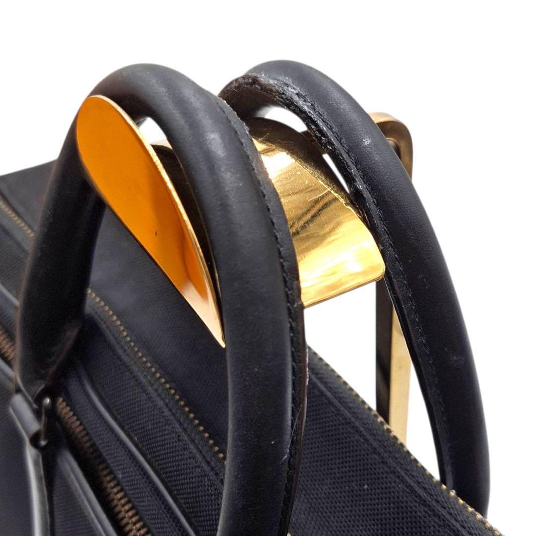 希少　コーチ　メトロポリタン　2way ブリーフケース　ダブルジップ　黒　168