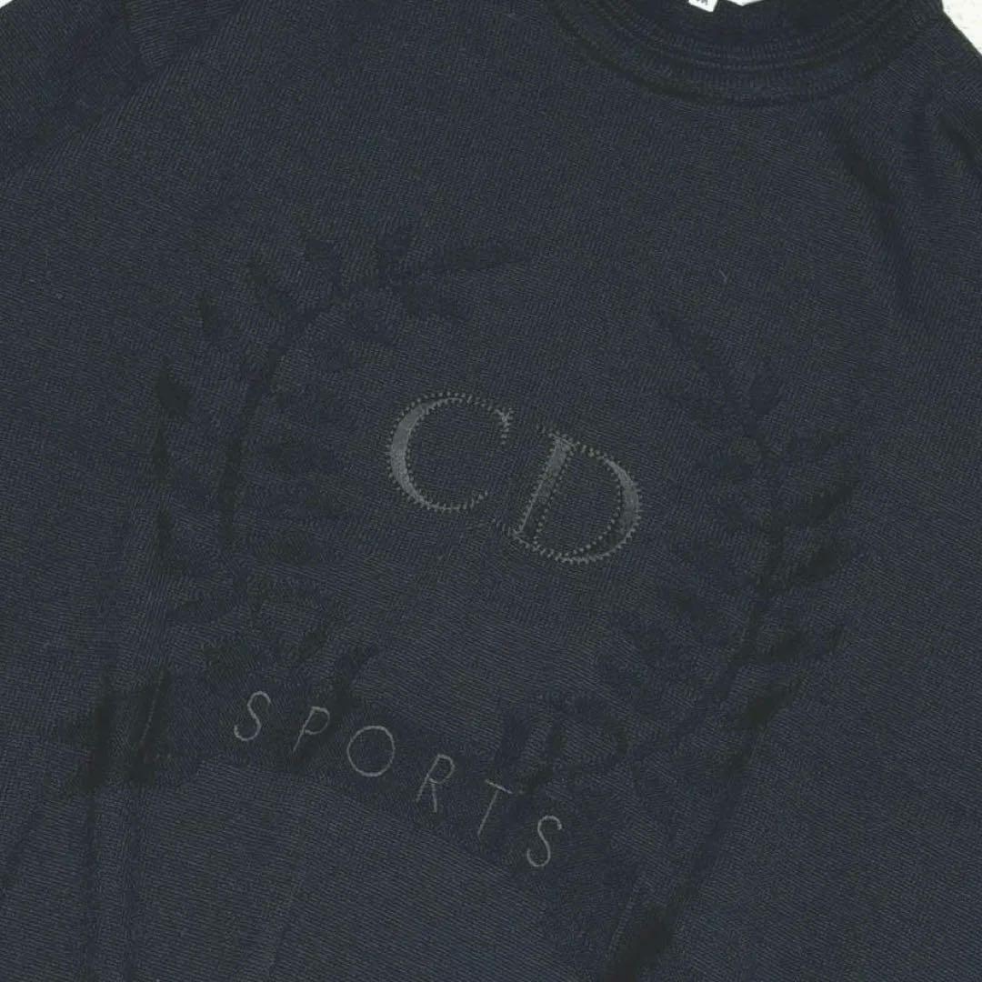【未使用級】クリスチャンディオールスポーツ 長袖ニット プルオーバー ロゴ刺繍