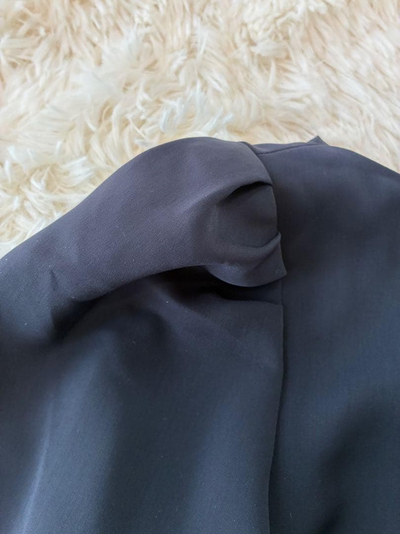 限定価格‼️【美品】foxey ブラック　バルーンスリーブ シャツ サイズ３８