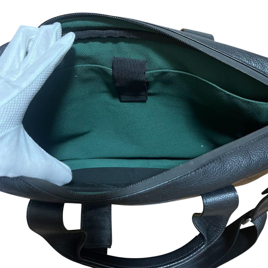 ✨極美品✨ ダンヒル ビジネスバッグ ロゴ型押し 2way レザー ブラック