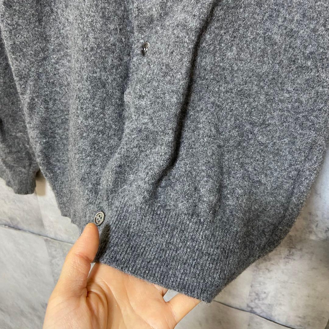 【COMME des GARCONS】ウールカーディガン Mサイズ グレー