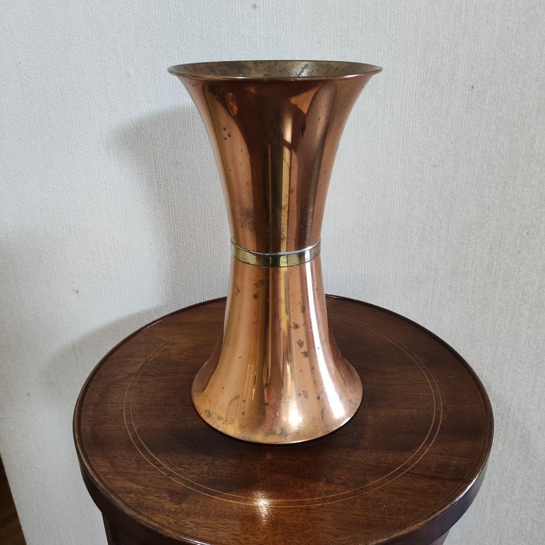 アンティーク　銅製？　花瓶　インテリア　オブジェ　置物