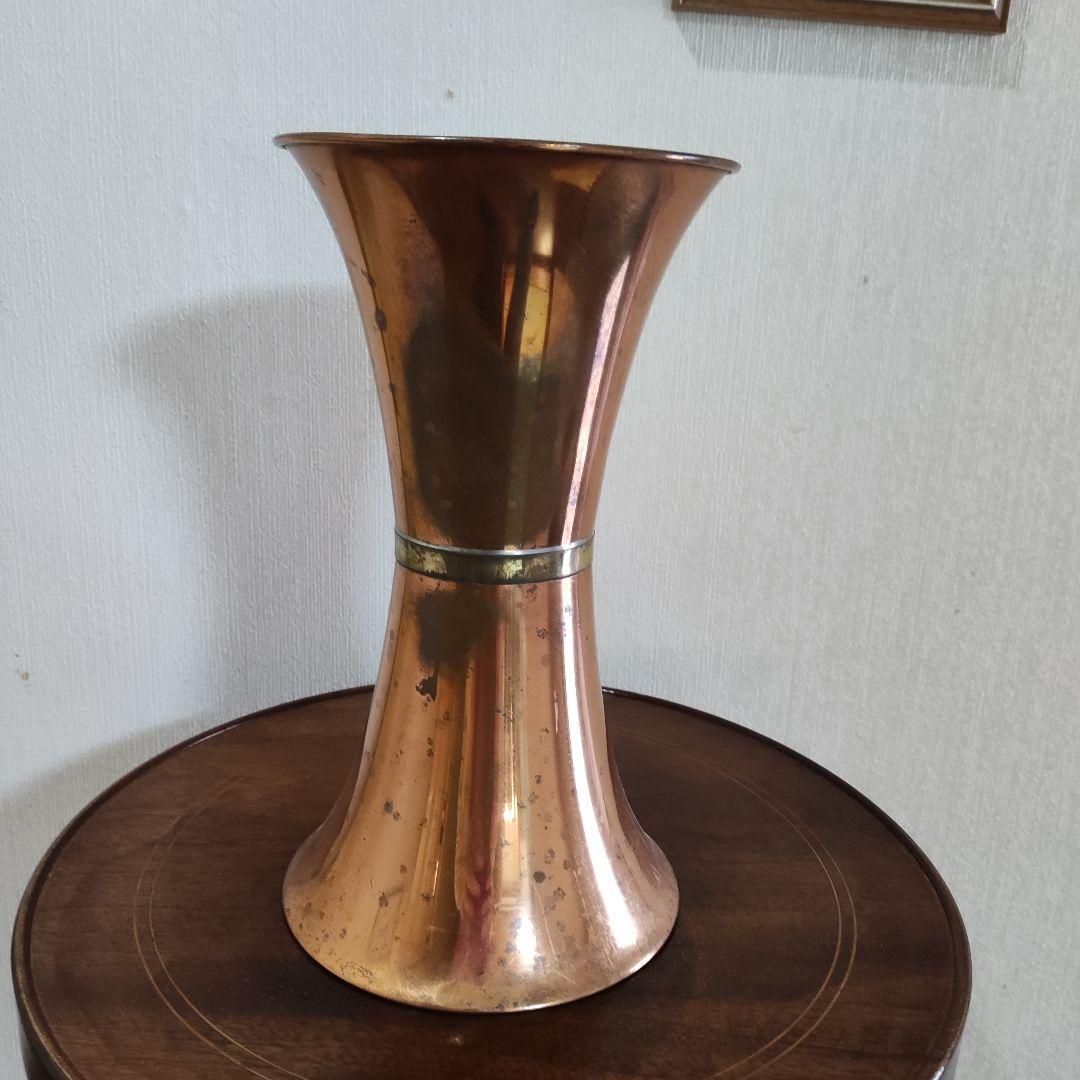 アンティーク　銅製？　花瓶　インテリア　オブジェ　置物