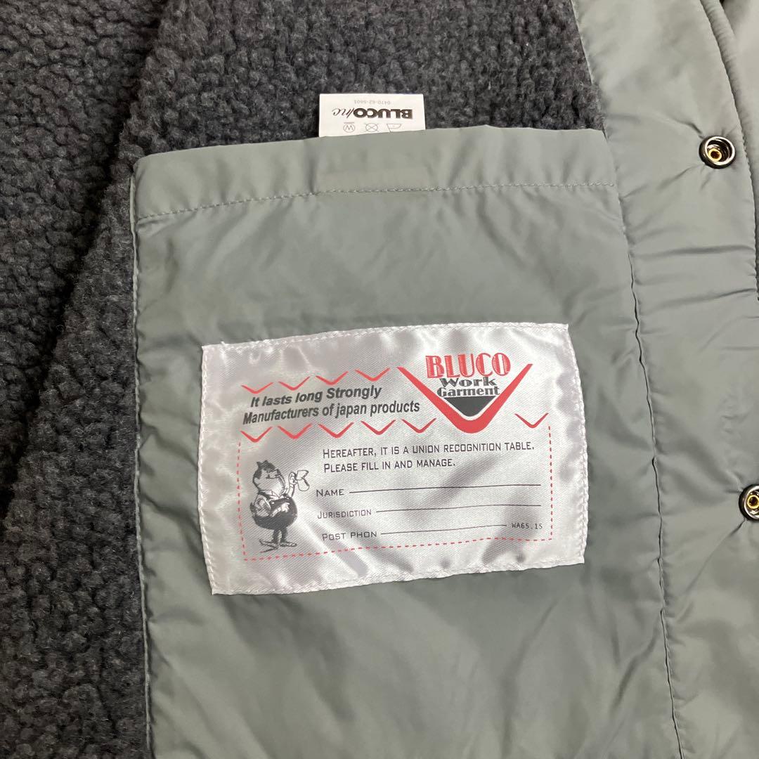 ガ*ソ様 ＢＬＵＣＯ　ボアコーチジャケット　Ｍ　グレー