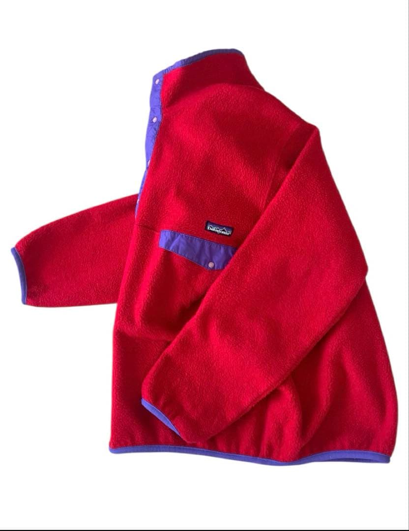 USA製 パタゴニア シンチラスナップt 前立て フリース　プルオーバー M