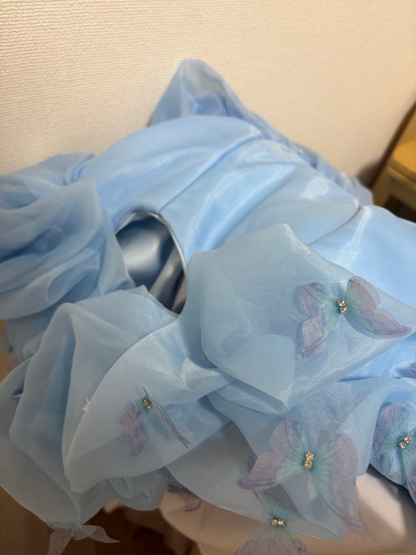 チ*プ様 ディズニーシンデレラコスプレ実写ドレス 仮装DハロM 新品未使用 即納