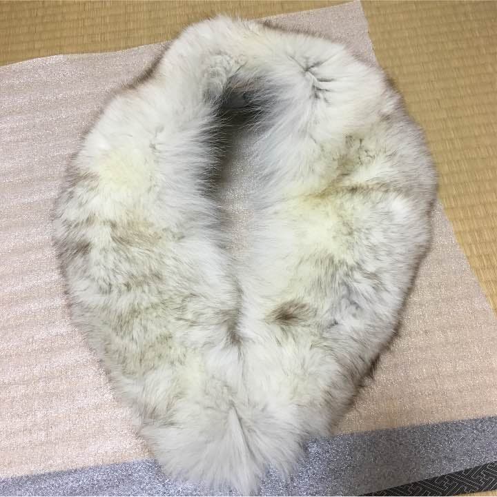 ❶フォックス ファー ショール 襟巻き 成人式 パーティー 礼装 ドレスにも