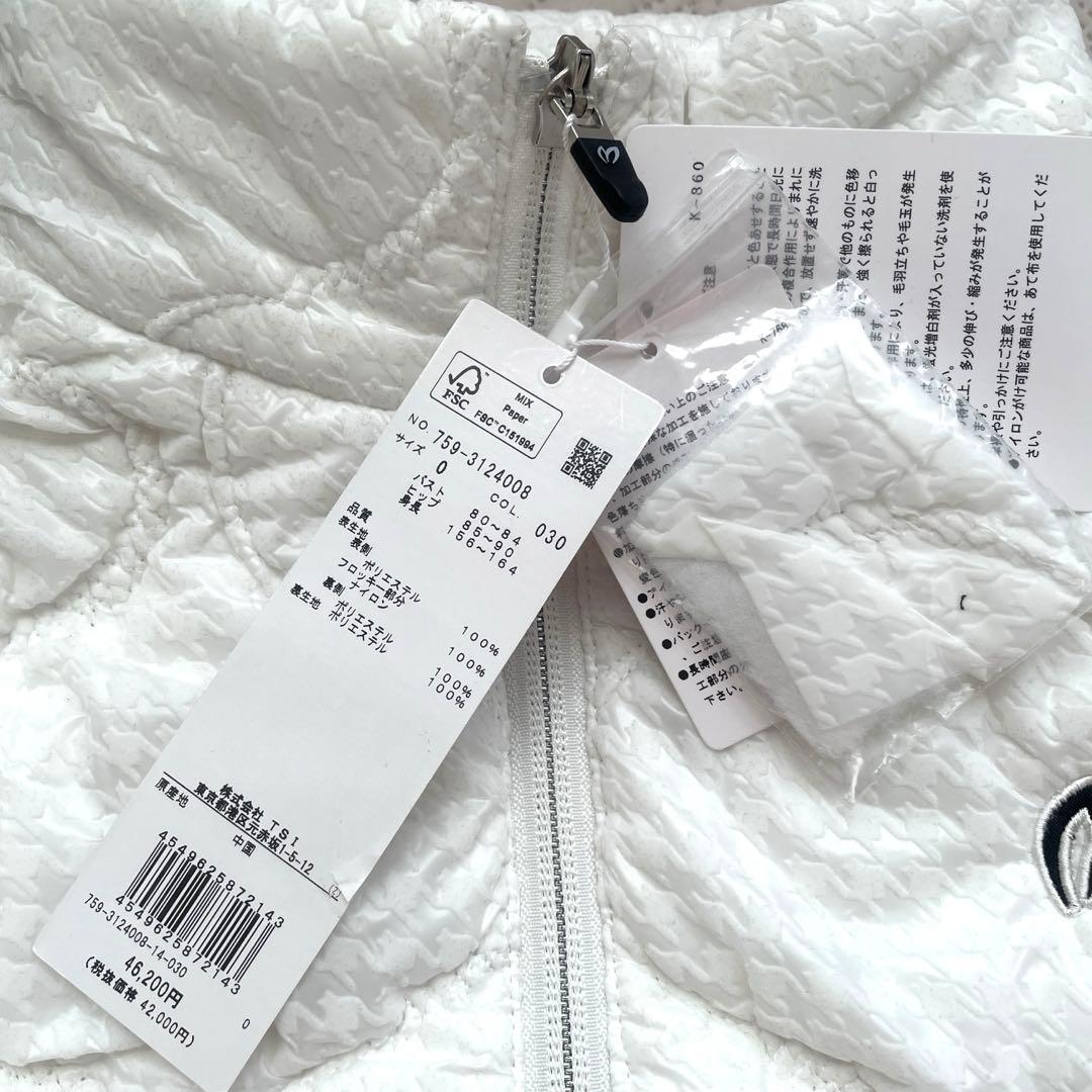 MASTER BUNNY EDITION ゴルフウエア　中綿ワンピースコート白