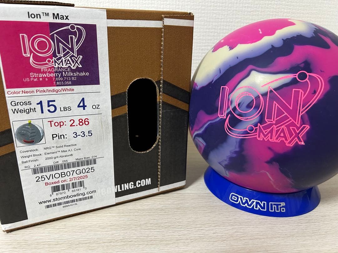 ボウリング　アイオンマックス(15ポンド新品)