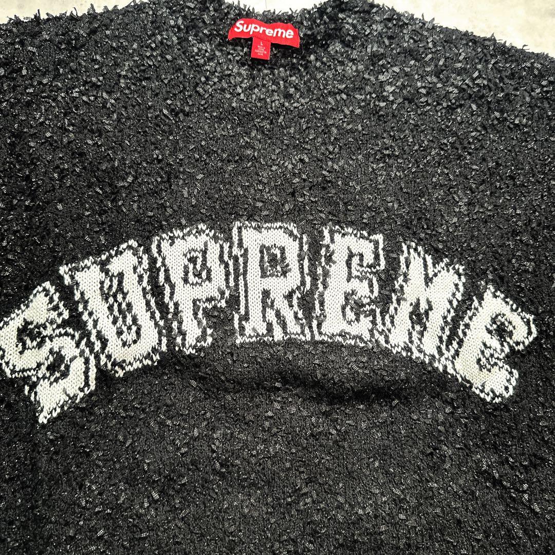 Supreme シュプリーム テクスチャードアークセーター ブラック L