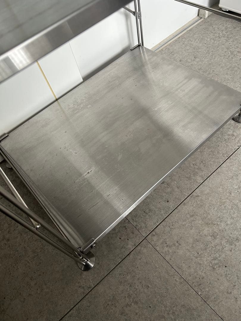 【むさこ様】 無印良品ステンレスユニットシェルフ　大　ワードローブバー付き