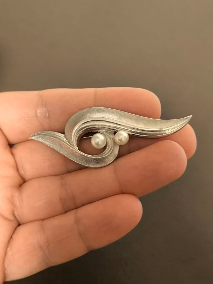 MIKIMOTO ミキモト アコヤ真珠 パール ヴィンテージ　ブローチ
