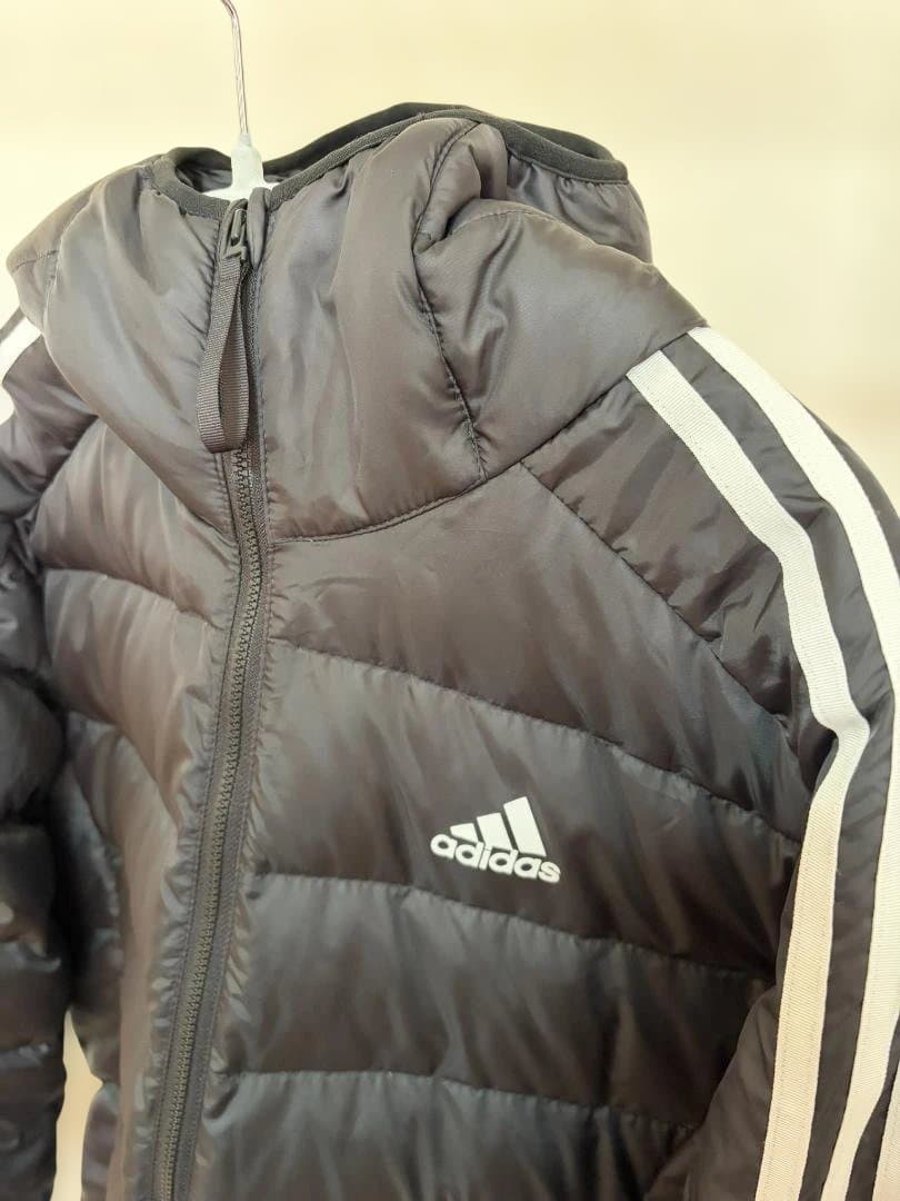 adidas ベンチコート ライトダウン フード付きジャケット アディダス M