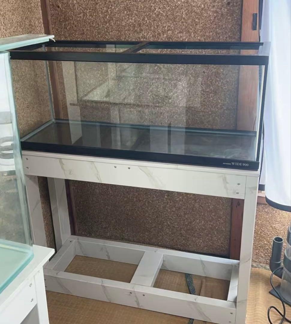 引き取り限定⇒KOTOBUKI WIDE900 ガラス水槽 と台のセット