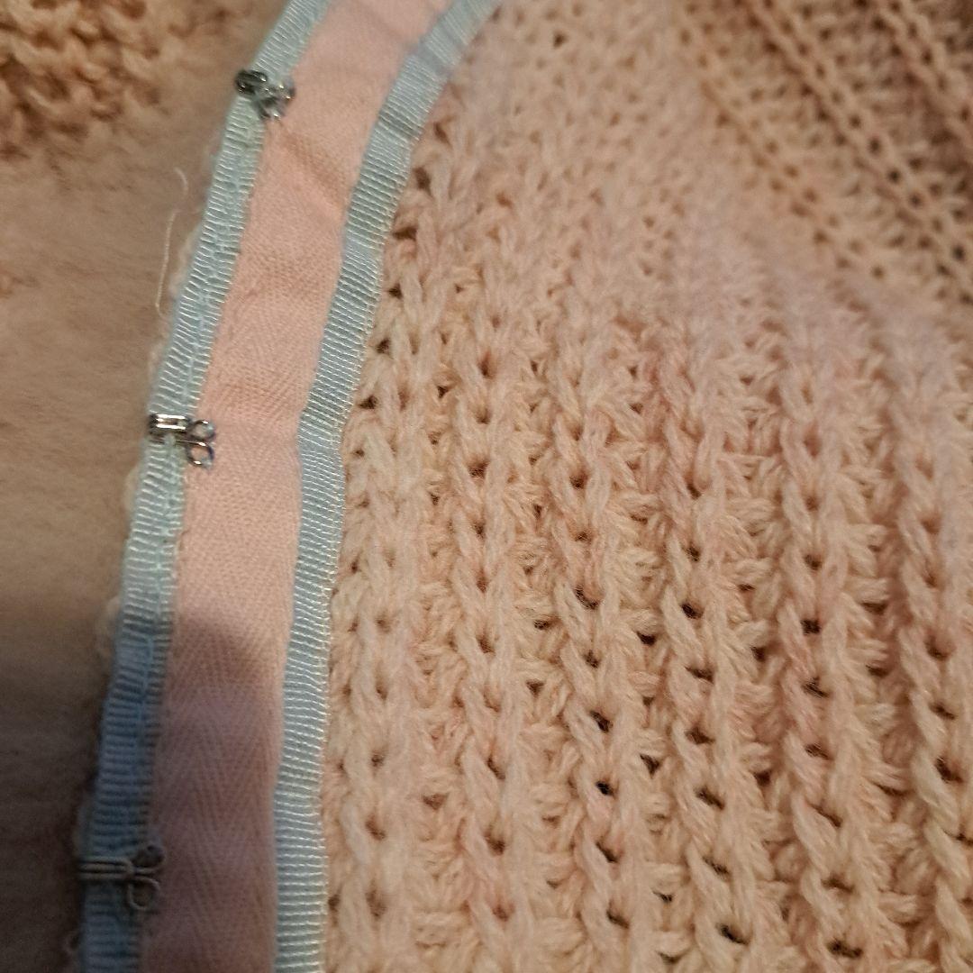 アンナモリナーリファー付 長袖カーディガンМ