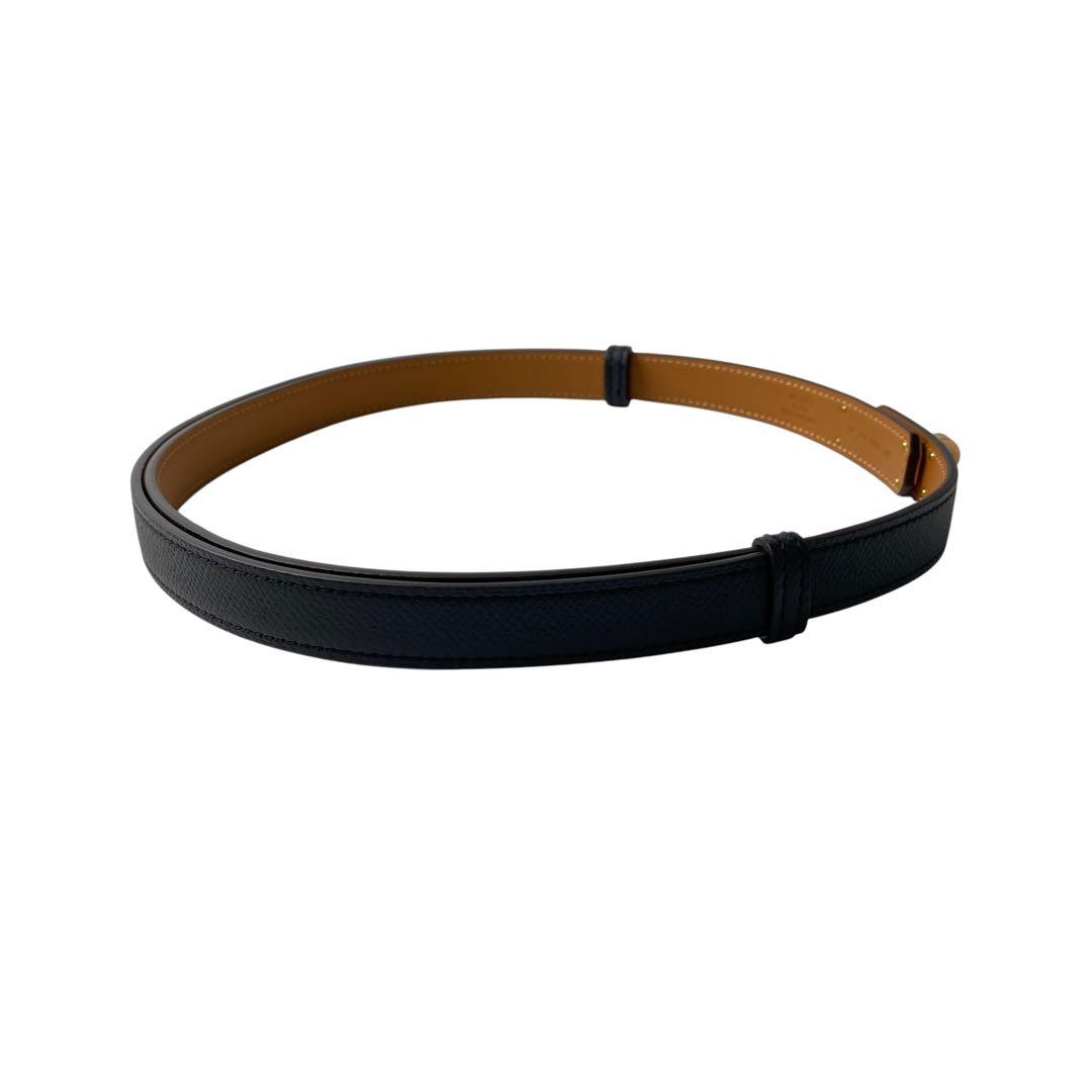 美品 エルメス HERMES ケリーベルト W刻印 ピンクゴールド PG